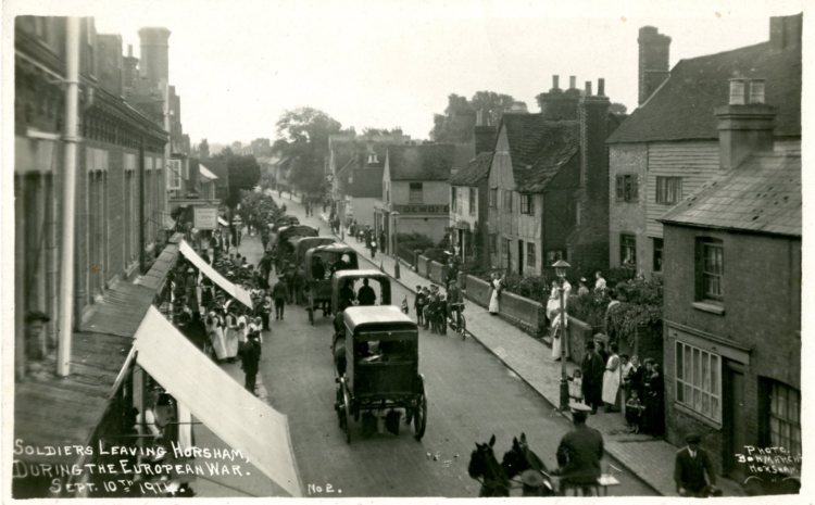 On this day – Great War soldiers’ arrival in Horsham,&nbsp;1914