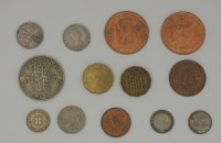 Pre-decimal coins.